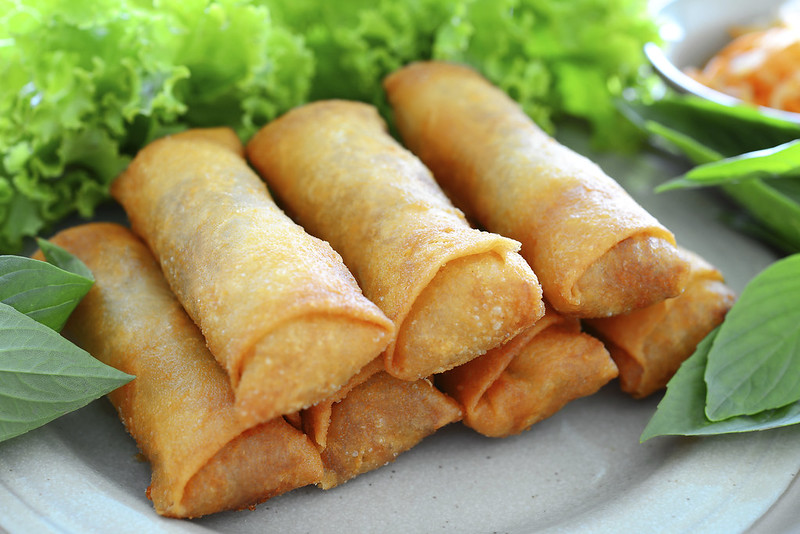 Stack Veggies Spring Rolls